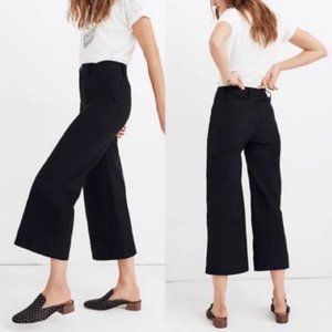 Madewell Black Emmett Wide Leg Crop Jeans Pants Size 24